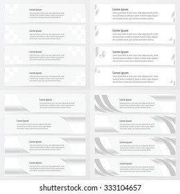 white color banner design 