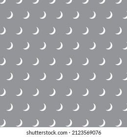 white color crescent pattern on gray background, vector