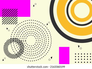 white color geometric abstract background design with line shape elements. design for banner, landing page, website