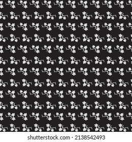 white color leaf patterns on black background, vector