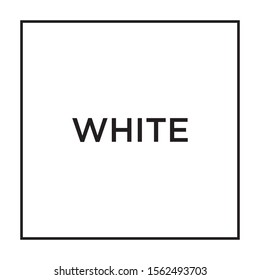 White color palette vector illustration