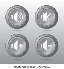 White color sound button