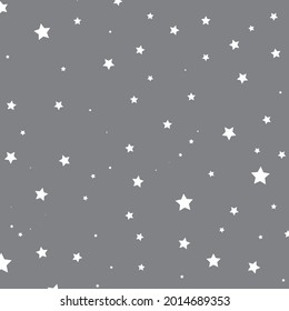 white color star patterns vector on gray background