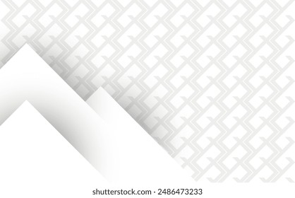 White color template with pattern background, blank space, editable.