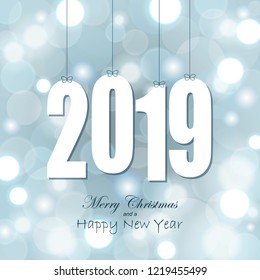 white colored hang tag numbers for New Year 2019