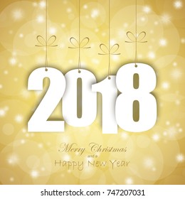 white colored hang tag numbers for New Year 2018