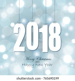white colored hang tag numbers for New Year 2018