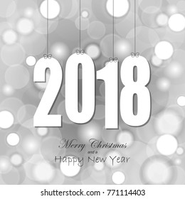 white colored hang tag numbers for New Year 2018
