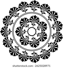 Forma de flor de fondo de color blanco   Vector de patrón