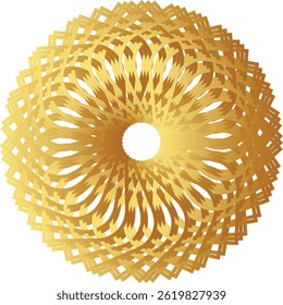weißer Hintergrund ramdan Kreis goldenes Muster