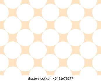 white colour circles dots pattern over bisque brown useful as a background