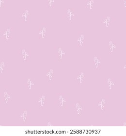 White colour flamingo with pink colour background summer vibe seamless pattern. 