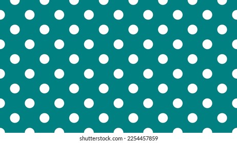 motif de points de polka à l'aquarelle blanche sur fond cyan plat utile