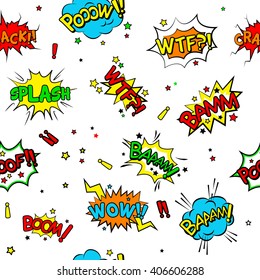 Comic Speech Bubbles Sound Replicas Kaboom Stock Vector (Royalty Free ...