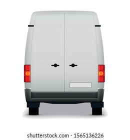 White Commercial Vehicle - Van 