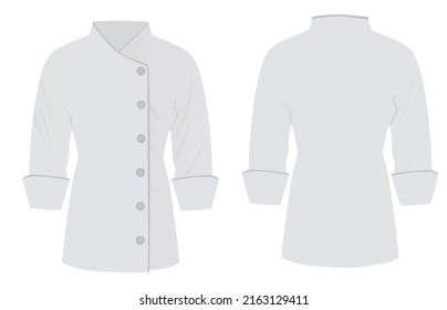 White cook uniform. vector illustration