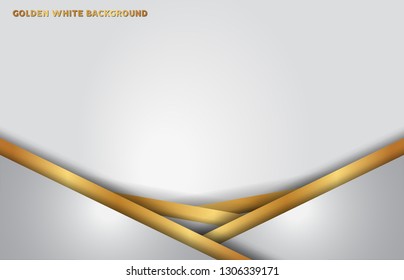 White cool background overlap modern line vector design