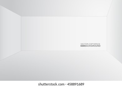 White copyspace. Vector illustration eps10. Similar to 3d room.
