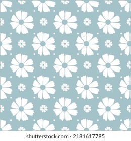 white cosmos flowers on a green  background