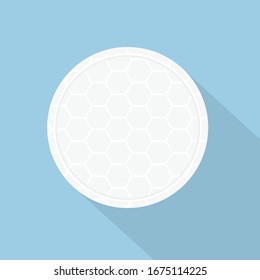 white cotton pad- vector illustration