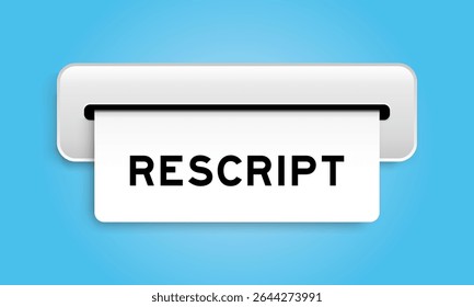 Bannière de bon de réduction blanc avec texte manuscrit de la machine sur fond bleu