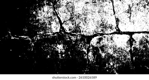 White Cracked Cement Texture with Rust Stains and Rough Grunge Surface