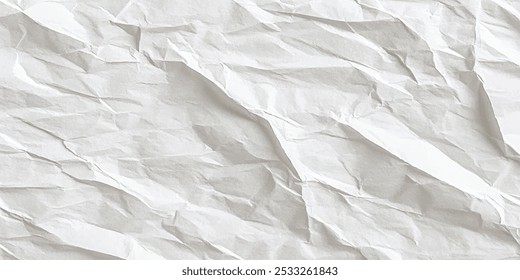 White craft paper texture background. Crumple vintage old pagper recycled texture for copy space for text. 