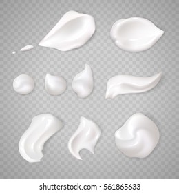 White cream elements