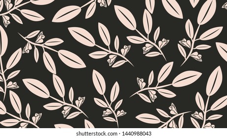 White and cream Flawless Floral Pattern