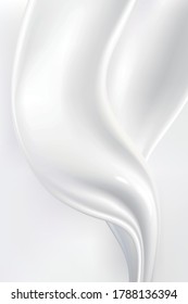 


White cream, realistic vector illustration.