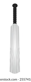  White cricket bat. vector illustration