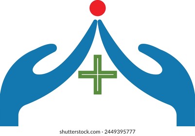 A white cross enclosed in a green circle, symbolizing healthcare and wellness, universally recognized as a sign of medical facilities and services.