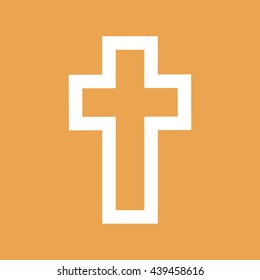 White Cross Symbol Icon Vector Stock Vector (Royalty Free) 431854831