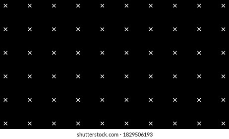 white crosses on a black background
