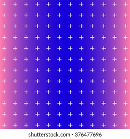 White crosses on a blue background