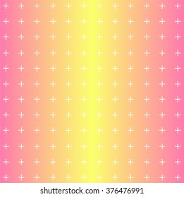 White crosses on a pink background