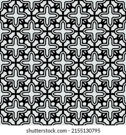White crosses. Vector seamless crosses. Simple patterned repeating crosses.