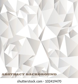 White crumpled abstract background.Vector eps10