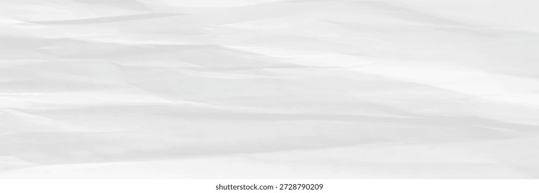 Fundo de papel amassado branco com textura e estilo enrugado. O fundo é predominantemente branco, adicionando um efeito branco em camadas. Vetor de plano de fundo de textura de papel.