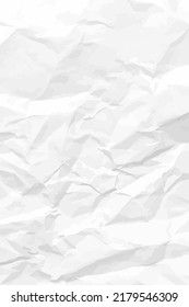 Weißer с, schlanke, zerbrochene Papierhintergrund. Vertikal zerkleinerte leere Papiervorlage für Poster und Banner. Vektorgrafik