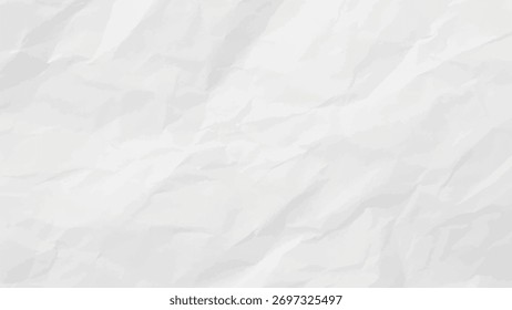Fondo de Vector Abstractas de textura de papel arrugado blanco