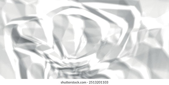 Fondo de textura de papel arrugado blanco. Una hoja arrugada de fondo abstracto de papel blanco.