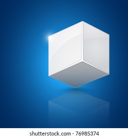 White cube. Abstract design