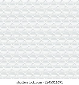White cube geometric background, paper art pattern