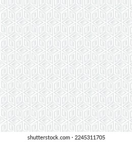 White cube geometric background, paper art pattern