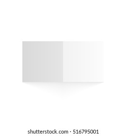 White Cube With Shadow. EPS10 Vector