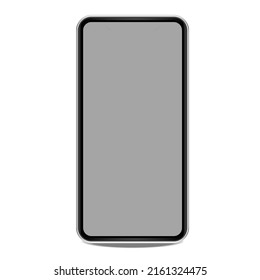 White cubic boxes with a mobile phone on wall background for displaying or advertising the product. Realistic 3D mobile phone in rotated position