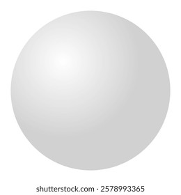 White Cue Ball vector illustration isolated 