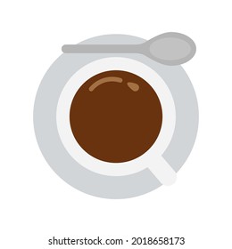 white cup of coffee isolated on the white background	