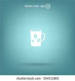 white cup icon